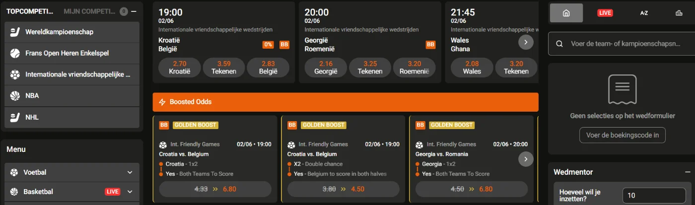 ZuluSpins sportweddenschappen